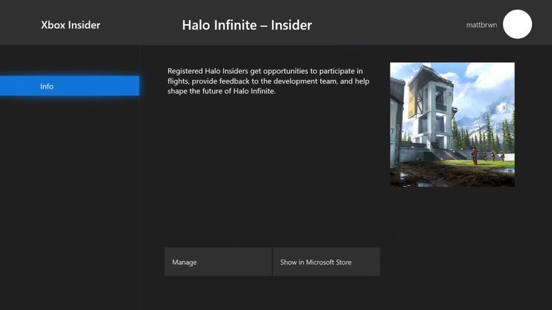 Descarga Halo Infinite Xbox Insider