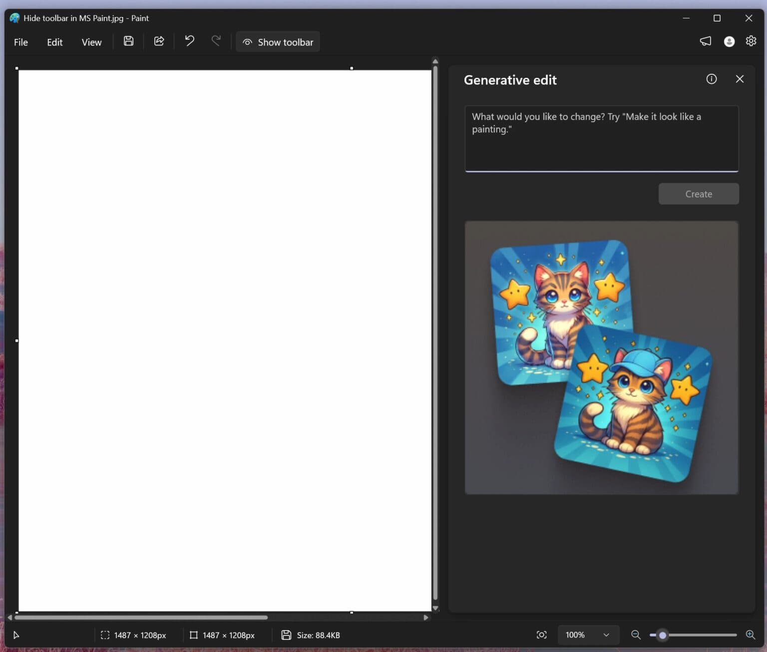 Paint evoluciona en Windows 11 con potentes funciones de IA y rediseño minimalista (2)